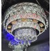 Kристален пеещ полилей EL5532/500 CH Хром , 3xE14+100 W LED+LED RGB + MP3 + BLUETOOTH,Диаметър:50 см